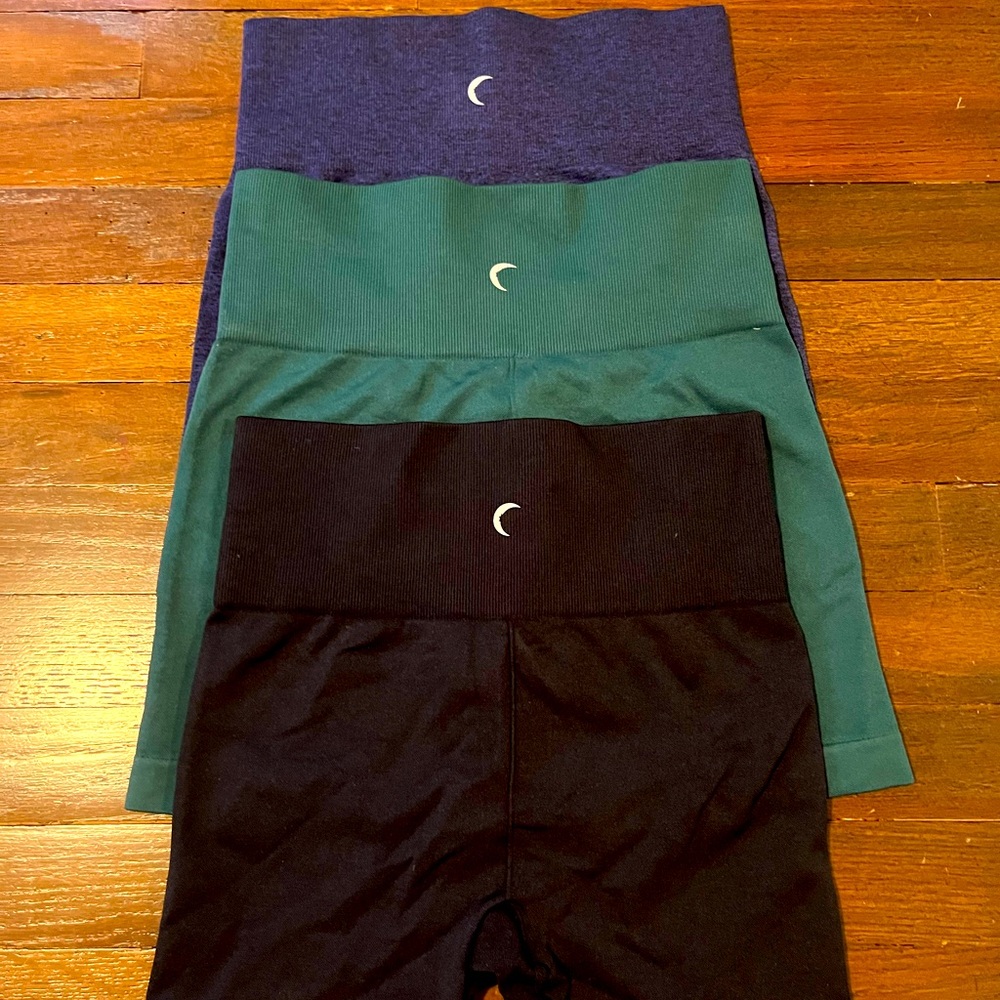 Zyia Biker shorts, 3 pairs sold together
